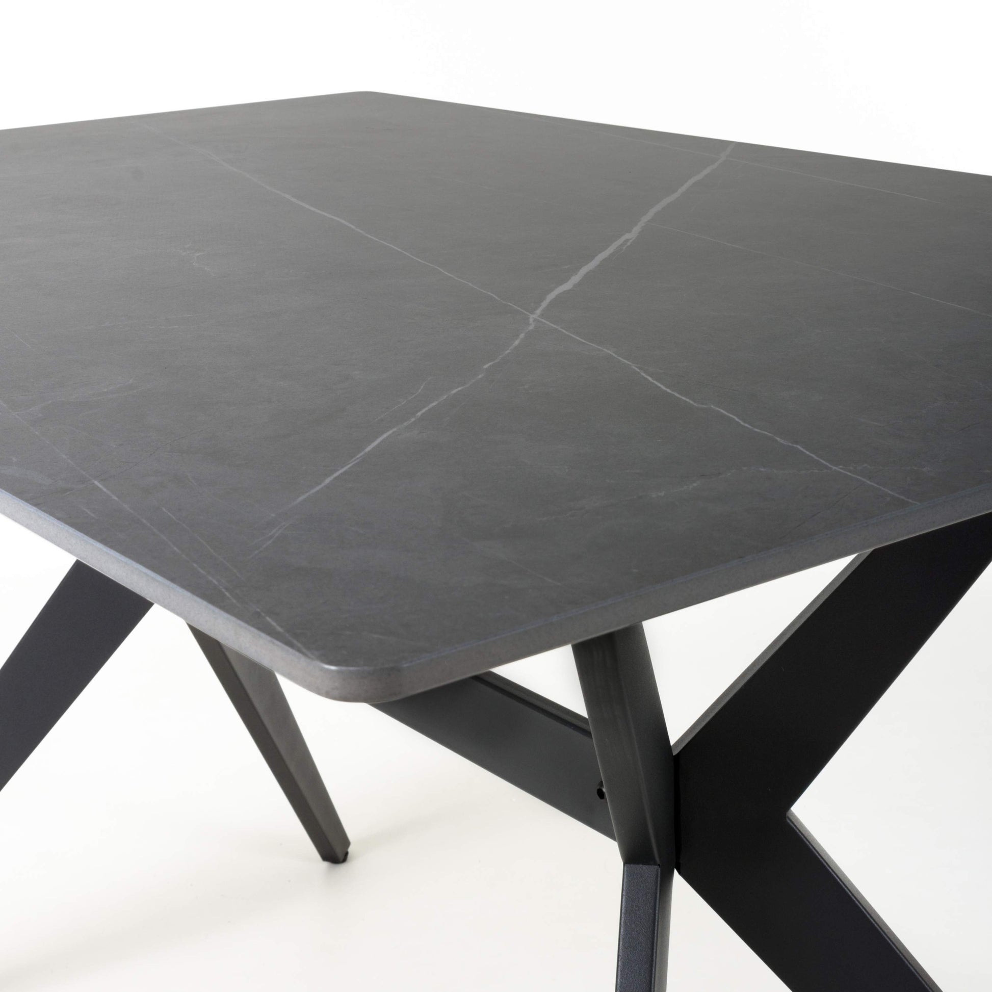 Timor 1.2m Black Dining Table
