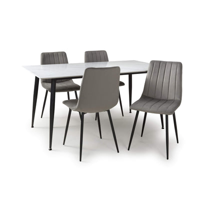 Monaco 1.6m & Lisbon Dining Set