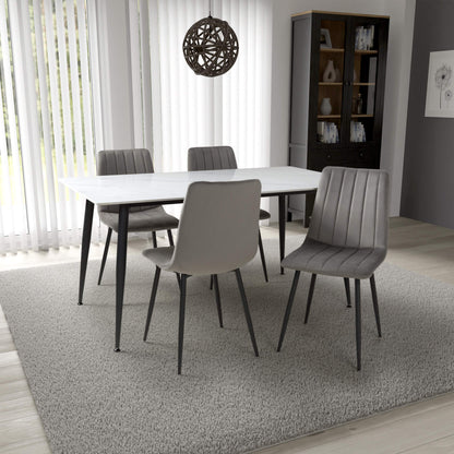 Monaco 1.6m & Lisbon Dining Set
