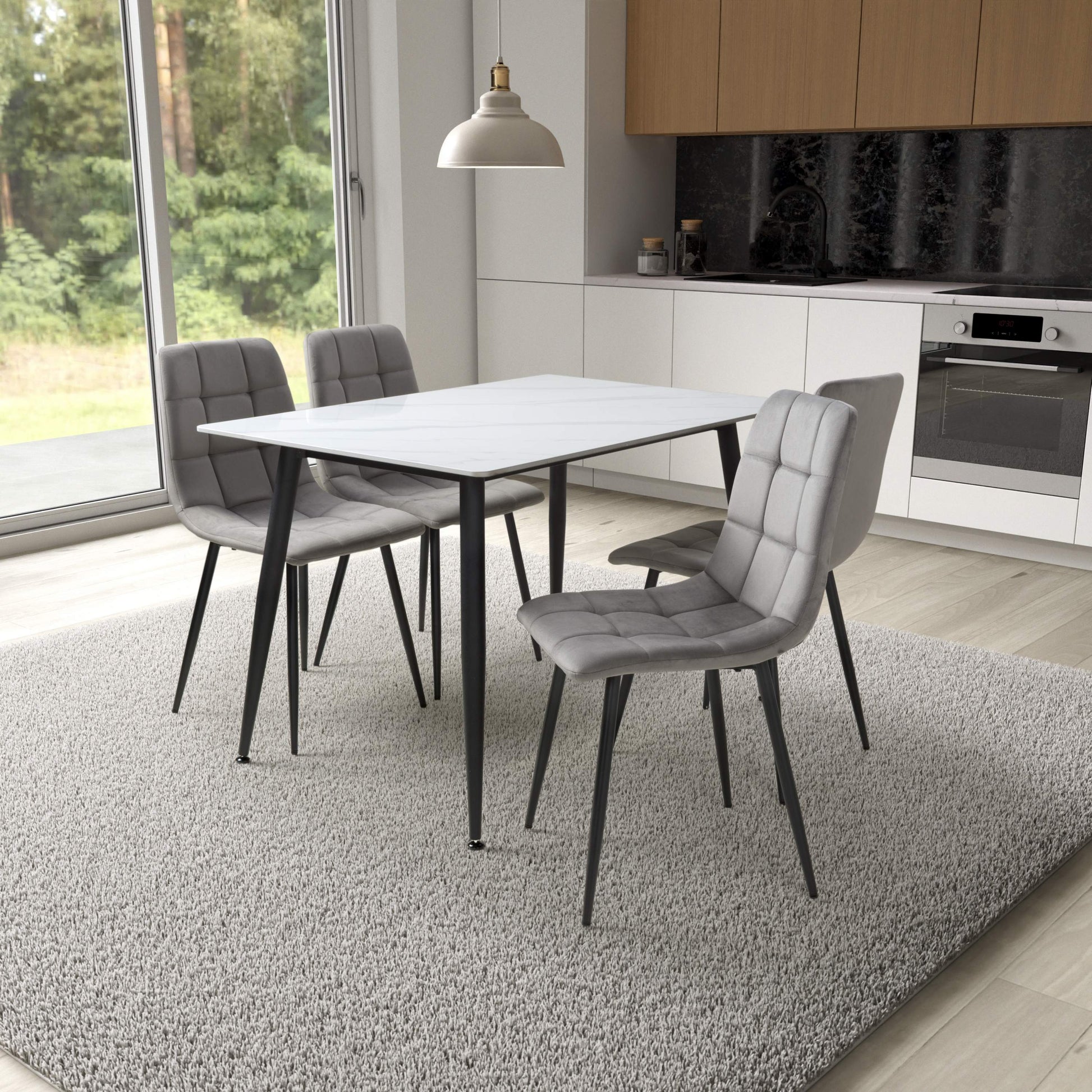 Monaco 1.2m & Madison Dining Set