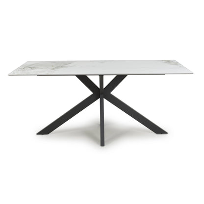 Tokyo Large 1.8m Ceramic White Dining Table