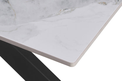 Tokyo Large 1.8m Ceramic White Dining Table