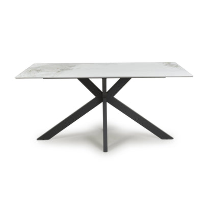 Tokyo Medium 1.6m Ceramic White Dining Table