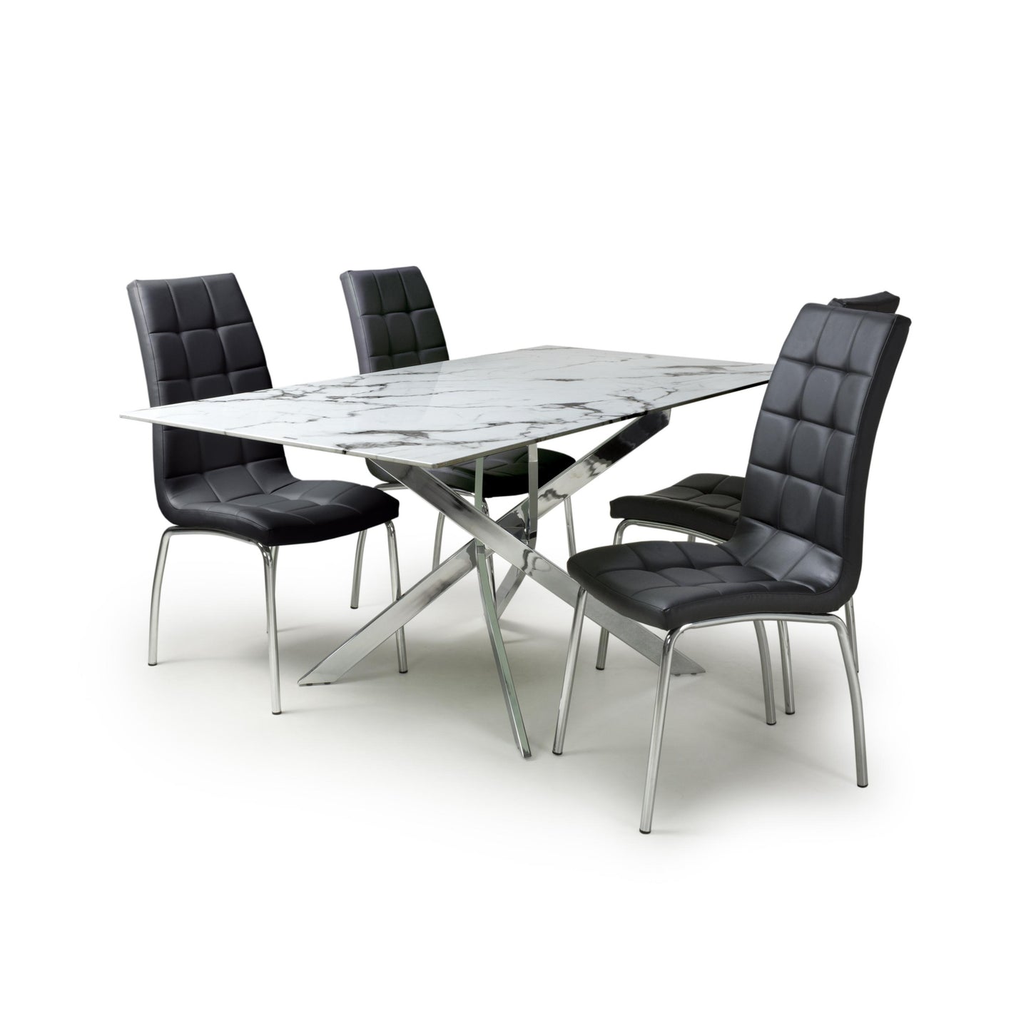 Astoria 1.6m Dining Table & 4 Jenner Chair Dining Set