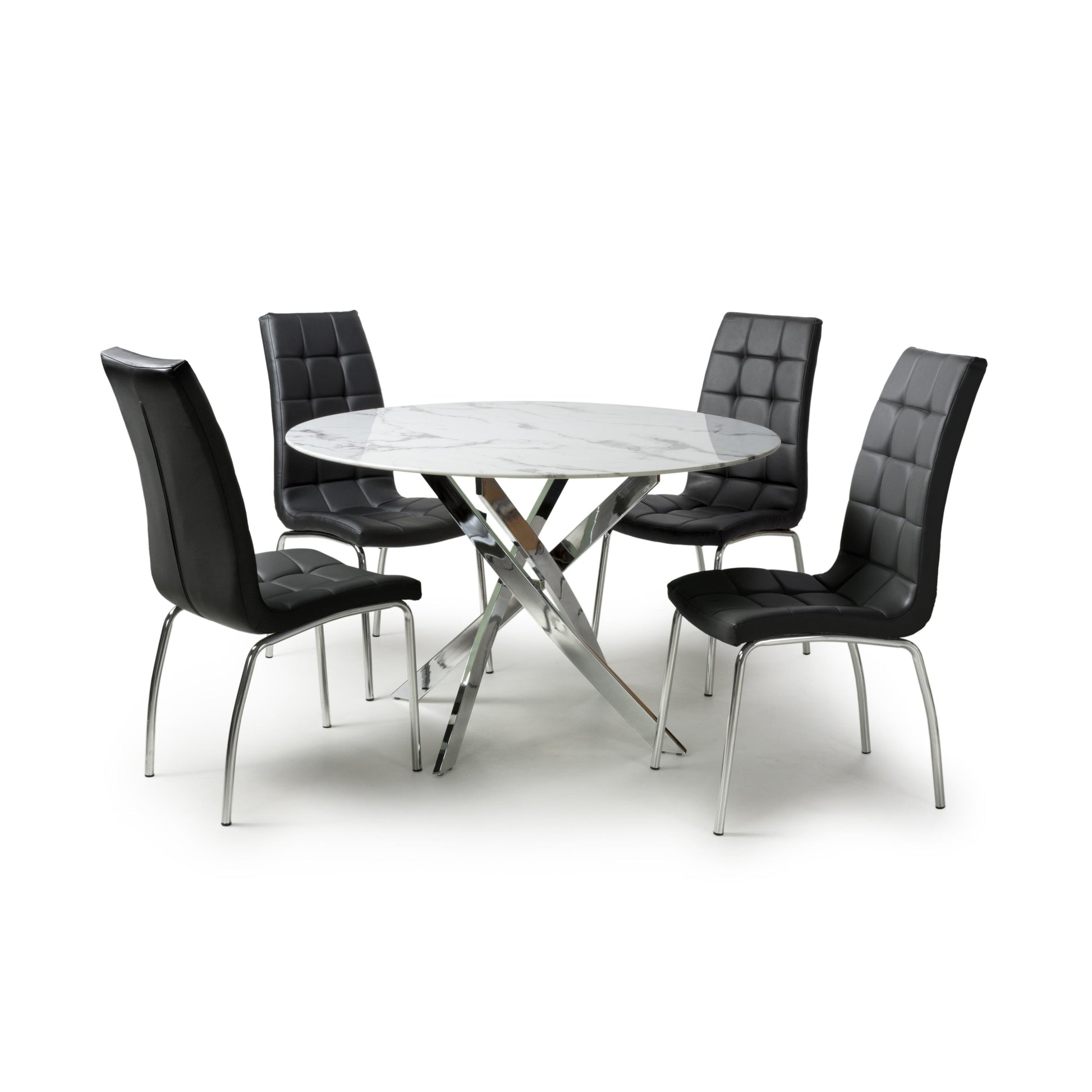 Astoria Round Dining Table & 4 Jenner Chair Dining Set