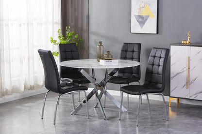 Astoria Round Dining Table & 4 Jenner Chair Dining Set
