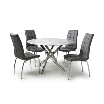 Astoria Round Dining Table & 4 Jenner Chair Dining Set
