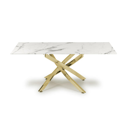Astoria White & Gold Coffee Table