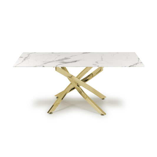 Astoria White & Gold Coffee Table
