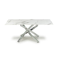 Astoria White & Chrome Coffee Table
