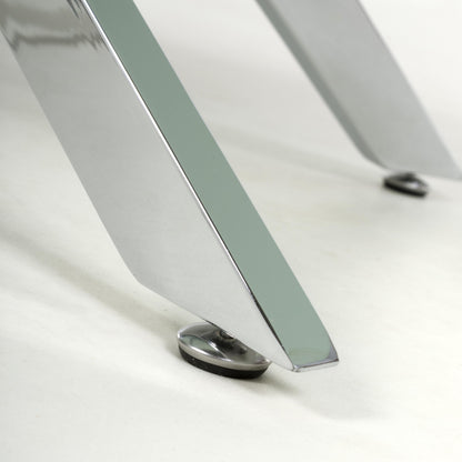 Astoria White & Chrome Coffee Table