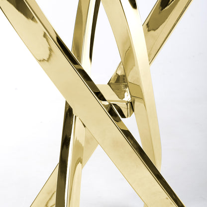 Astoria White & Gold Console Table