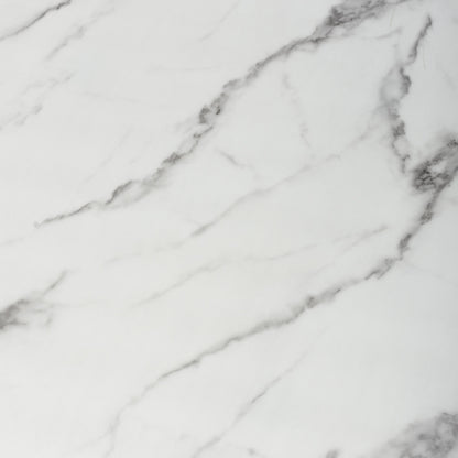 Astoria Square White & Chrome End Table