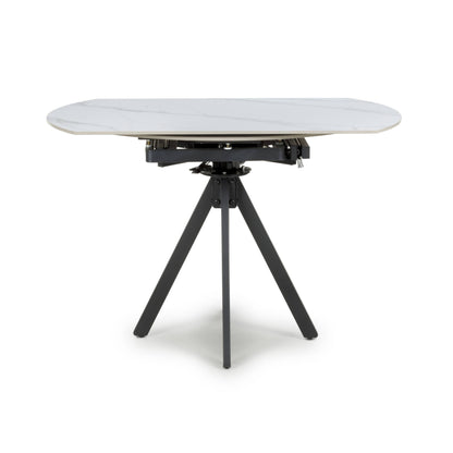 Rotana Rotating White 1.2m Dining Table