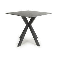 Tokyo Small 80cm Ceramic Grey Dining Table