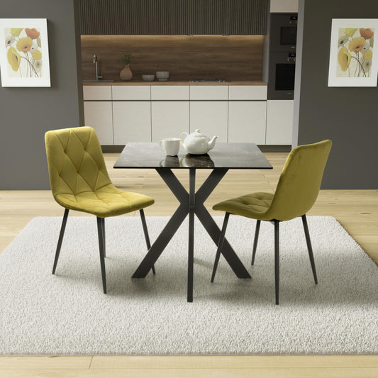 Tokyo 80cm & 2 Vernon Dining Set