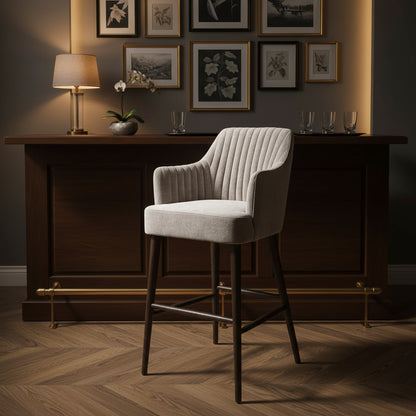 Blisco Warm Grey Finish Bar Stool