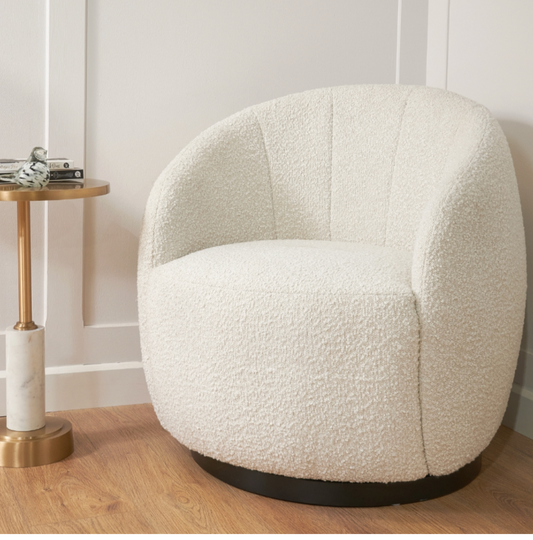 Chalain Natural Finish Swivel Chair