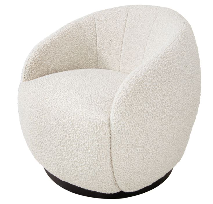 Chalain Natural Finish Swivel Chair