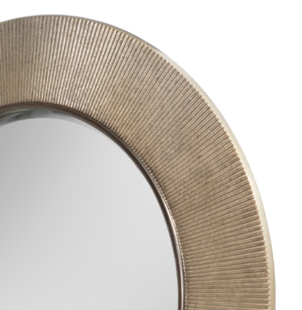 Edvin Gunmetal Finish Wall Mirror