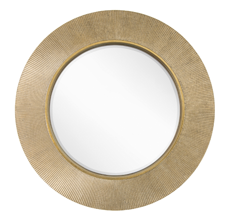 Edvin Gold Finish Wall Mirror