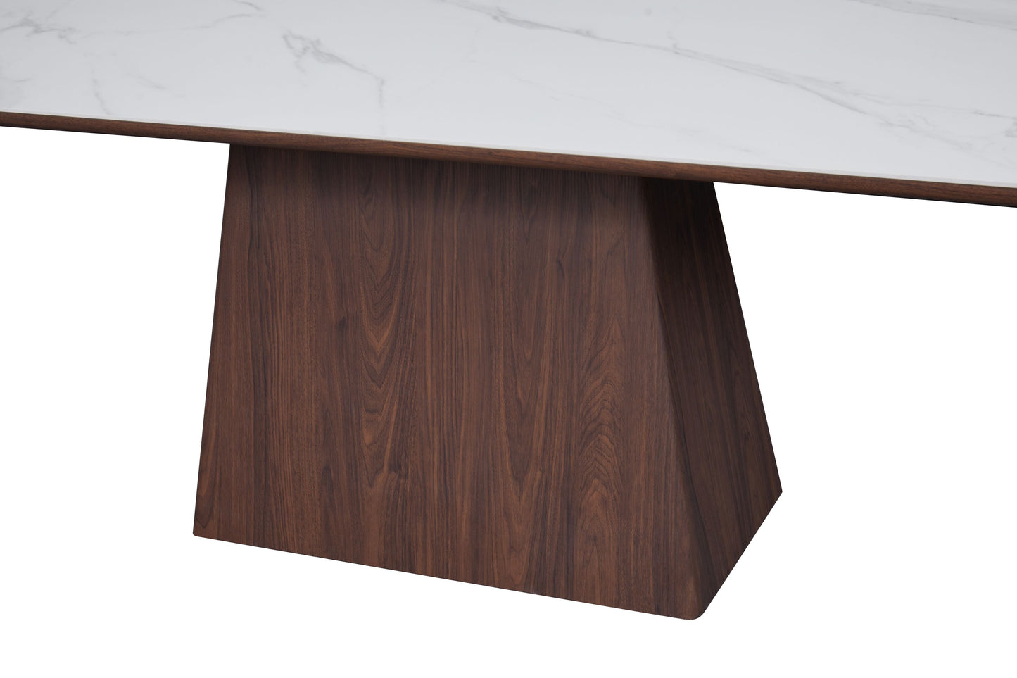 Ezra Walnut & White Sintered Stone 2m Dining Table