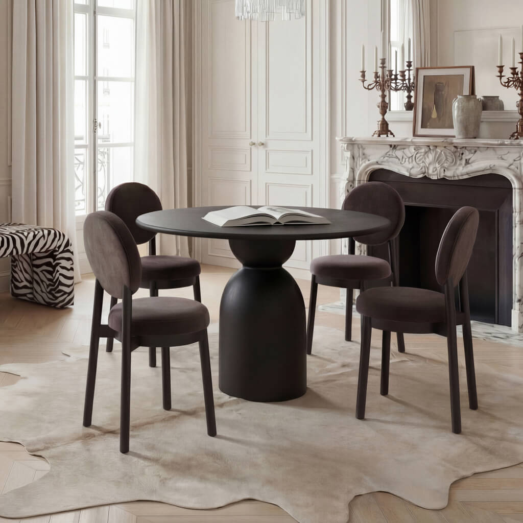 Gaia Black Dining Table