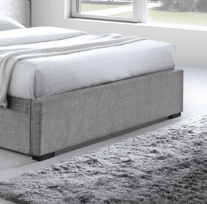 Time Living Light Grey Super King (6ft) Hamilton Fabric Bed Frame - Pak Tao