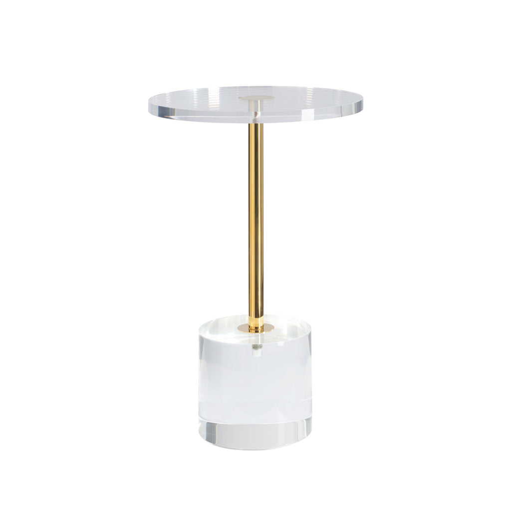 Hollywood Clear Side Table