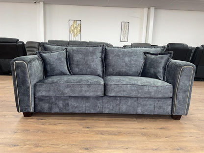 Serena Sofa Black 3 Seater