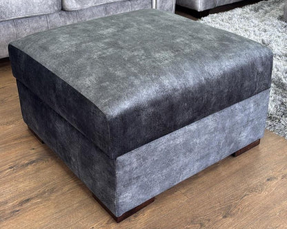 Serena Sofa Black Footstool