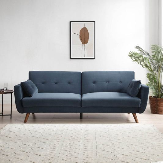Daniel Athena Ink Velvet Click Clack Modern Sofa Bed - Pak Tao