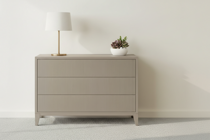 Amur Ceramic Grey Finish 3 Drawer Chest