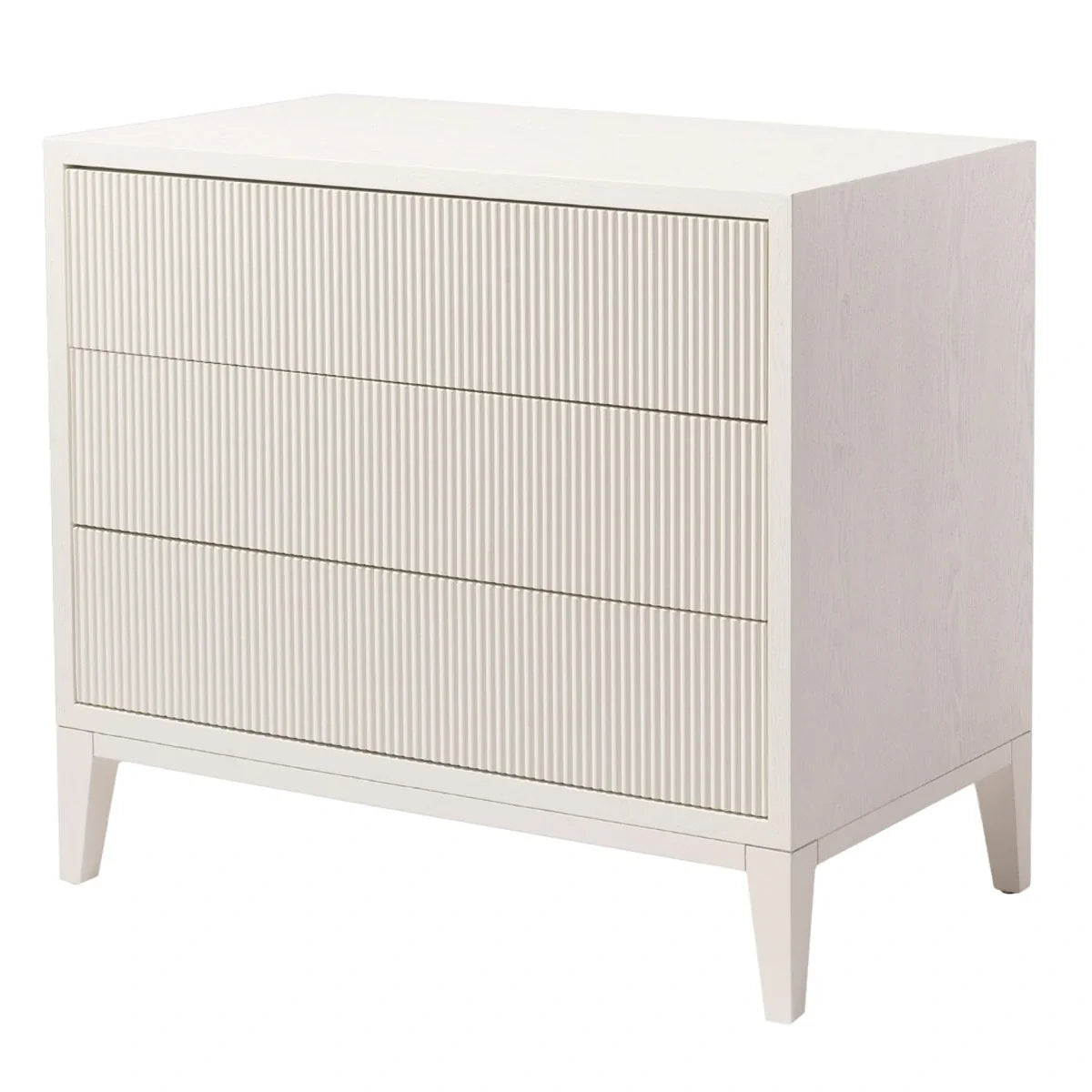 Amur White 3 Drawer Chest