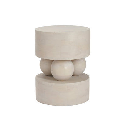Sachi White Side Table