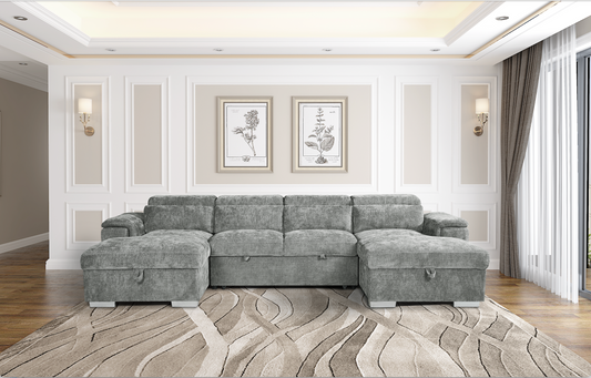 Alaya Sofabed Grey U Shape