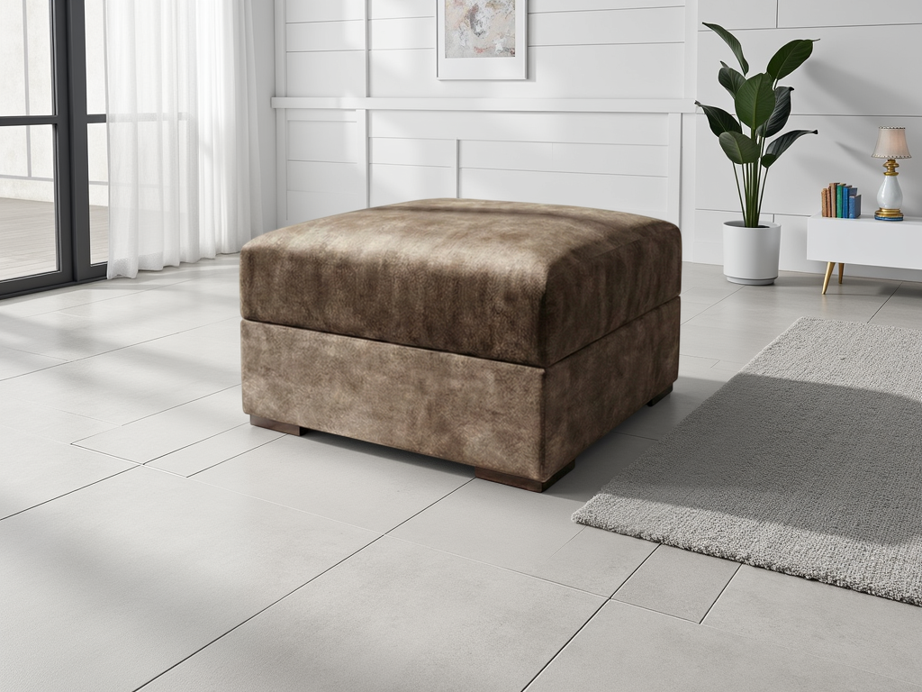 Serena Sofa Brown Footstool