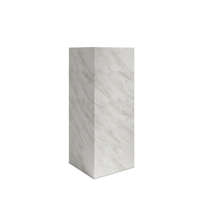 Sur White Marble Large Pedestal