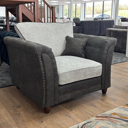 Bella Fullback Sofa Grey Armchair