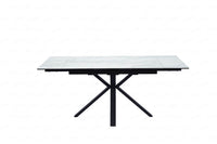PRE- ORDER DELIVERY FROM SEP Phoenix White Ceramic Marble Small Extendable Dining Table
