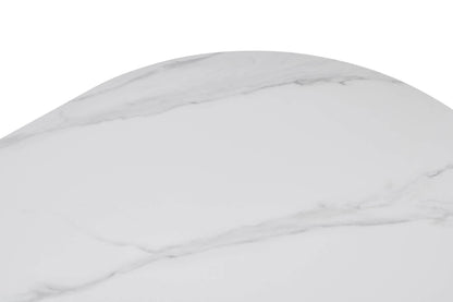 Mateo Walnut & White Sintered Stone Oval 2m Dining Table