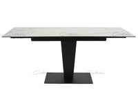 Valentina White Ceramic Extending Dining Table