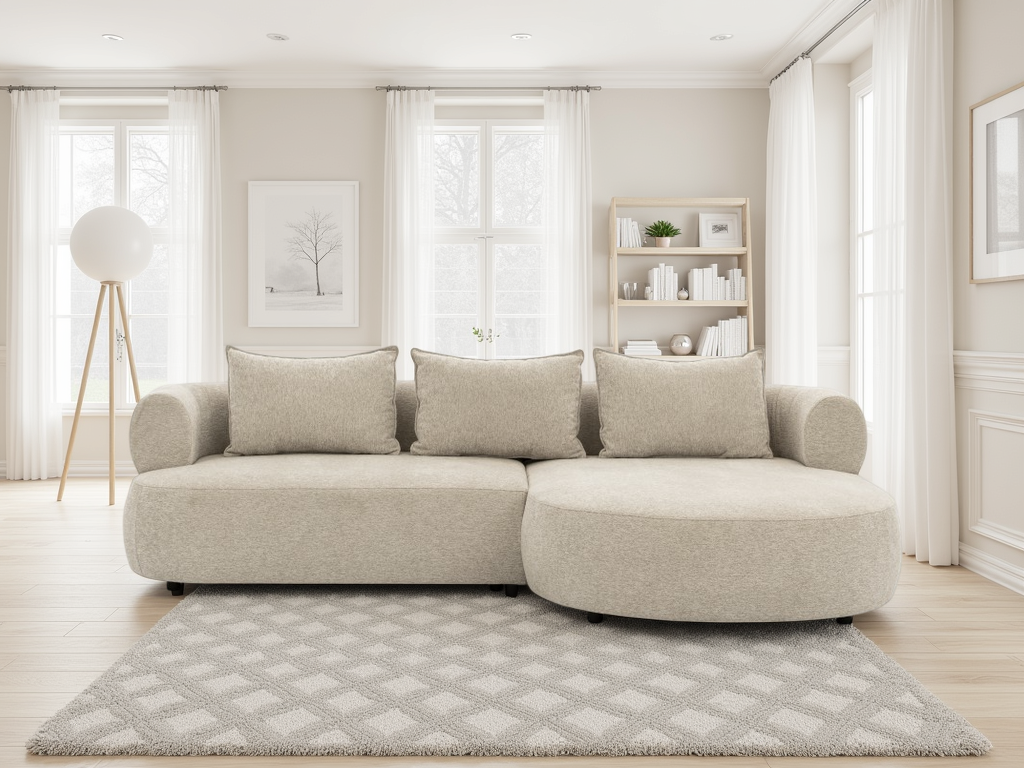 Ferro Beige Right Hand Corner Sofa