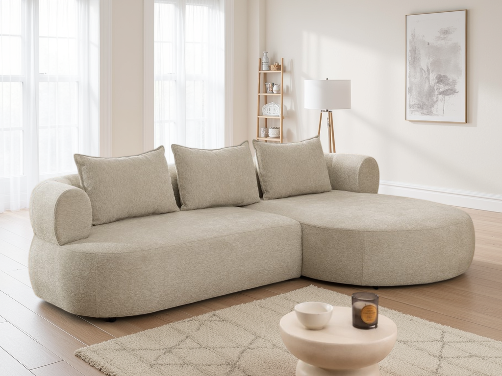 Ferro Beige Right Hand Corner Sofa