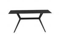 Livia Black Sintered Stone Dining Table