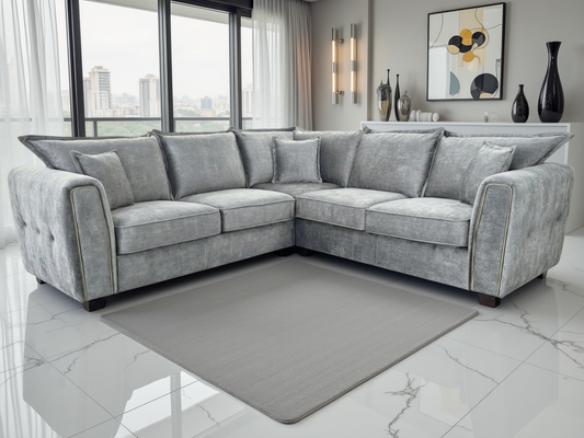 Serena Sofa Grey Large Corner
