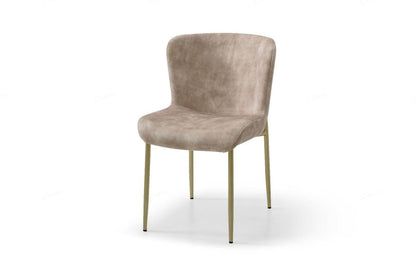 Pietra Champagne Fabric Dining Chair X12 - Pak Tao