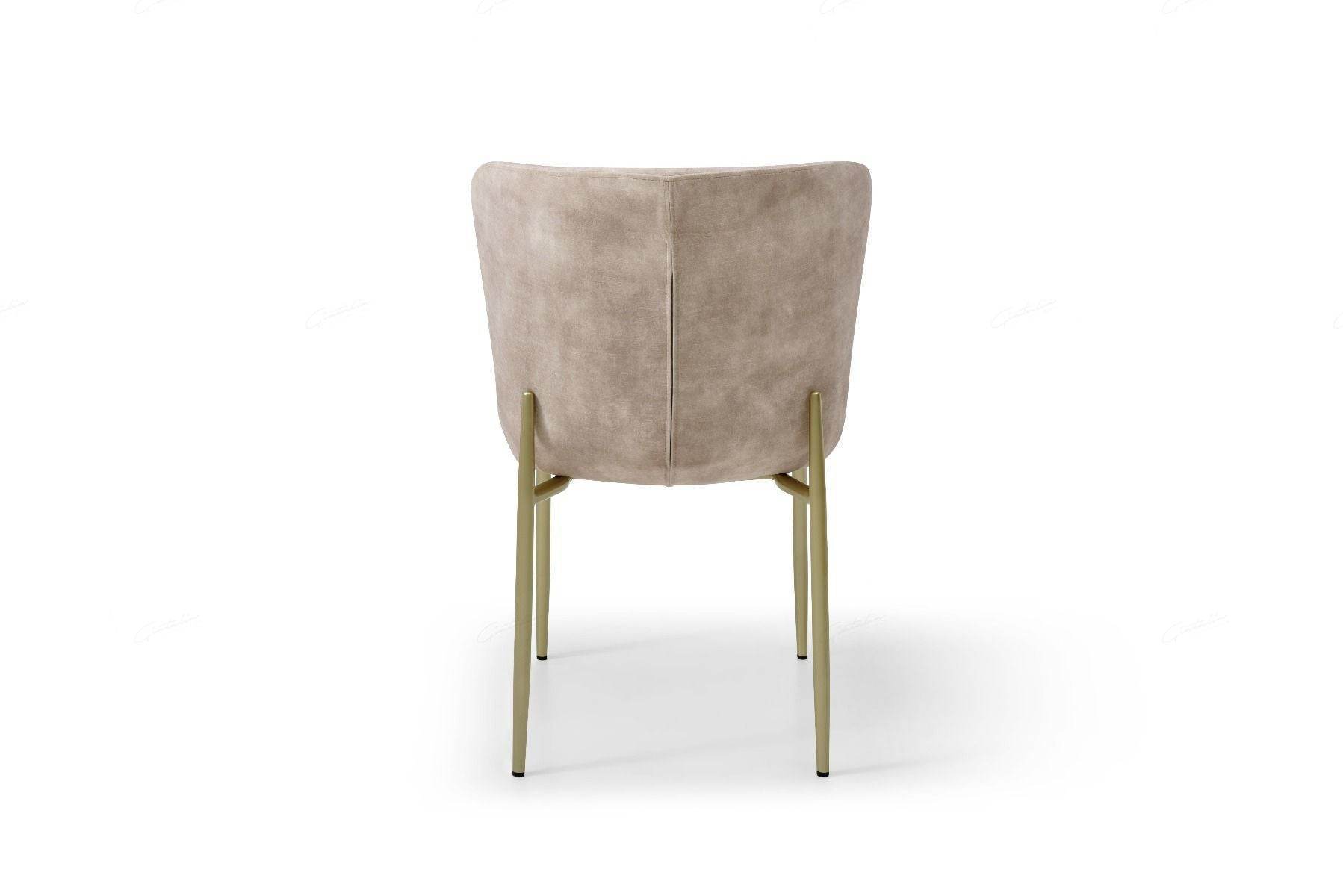 Pietra Champagne Fabric Dining Chair X12 - Pak Tao