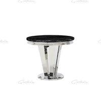 Riccardo Black Marble 130 Round Dining Table