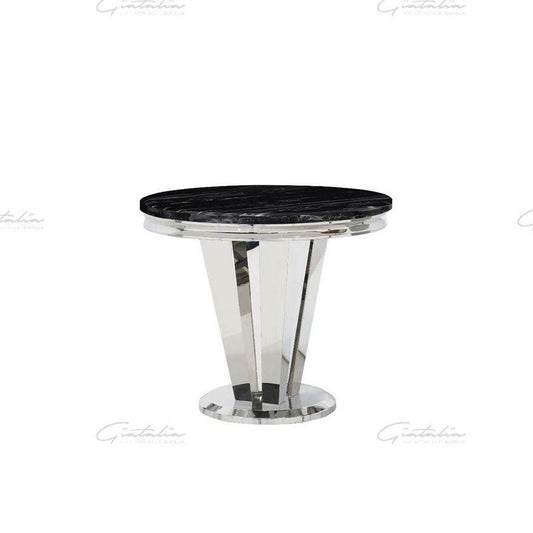 Riccardo Black Marble 130 Round Dining Table - Pak Tao